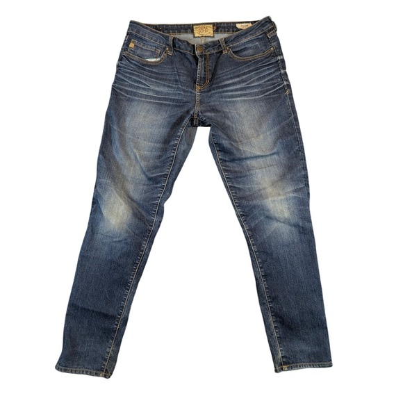 Dear John Denim - Dear John Joyrich‎ Comfort Skinny Jeans Blue Medium Wash Whiskering Size 31